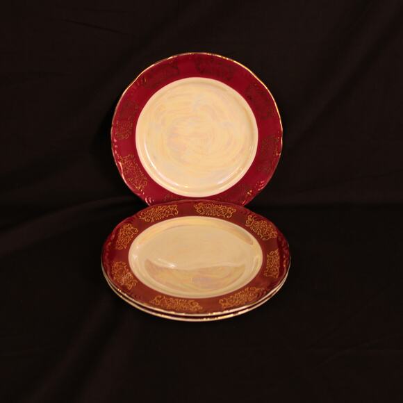 Vintage Empress by Hurata Japan Tea Plates Set of 3 - Picture 1 of 4